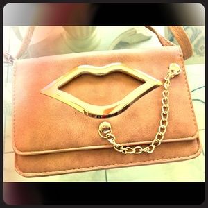 Small beige/tan handbag mini